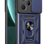 Uray store Xiaomi Redmi Note 13 Pro Plus Kılıf Pars Lens Yüzüklü Silikon - Lacivert