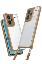 Uray store Xiaomi Redmi Note 13 Pro Plus Kılıf Penta Silikon Kılıf - Çöl Titanyum