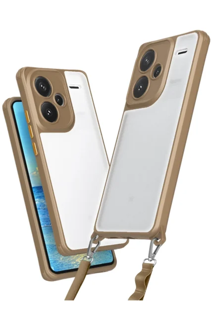 Uray store Xiaomi Redmi Note 13 Pro Plus Kılıf Penta Silikon Kılıf - Çöl Titanyum
