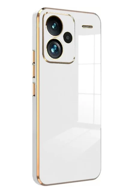 Uray store Xiaomi Redmi Note 13 Pro Plus Kılıf Volet Silikon - Beyaz