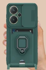Uray store Xiaomi Redmi Note 13 Pro Plus Kılıf Zuma Kartvizitli Yüzüklü Silikon - Siyah - Görsel 2
