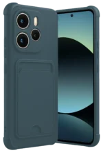 Uray store Xiaomi Redmi Note 14 4G Kelvin Kartvizitli Silikon - Koyu Yeşil