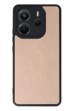 Uray store Xiaomi Redmi Note 14 4G Kılıf Aras Deri Kapak - Pudra - Görsel 2