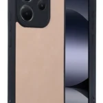 Uray store Xiaomi Redmi Note 14 4G Kılıf Aras Deri Kapak - Pudra