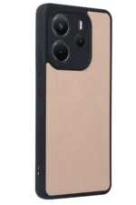 Uray store Xiaomi Redmi Note 14 4G Kılıf Aras Deri Kapak - Pudra - Görsel 3