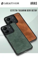 Uray store Xiaomi Redmi Note 14 4G Kılıf Aras Deri Kapak - Pudra - Görsel 5