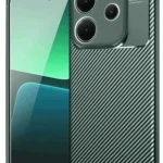 Uray store Xiaomi Redmi Note 14 4G Kılıf Auto Focus Karbon Kapak - Koyu Yeşil