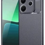 Uray store Xiaomi Redmi Note 14 4G Kılıf Auto Focus Karbon Kapak - Lacivert