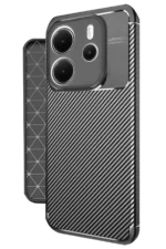 Uray store Xiaomi Redmi Note 14 4G Kılıf Auto Focus Karbon Kapak - Siyah - Görsel 2