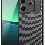 Uray store Xiaomi Redmi Note 14 4G Kılıf Auto Focus Karbon Kapak - Siyah