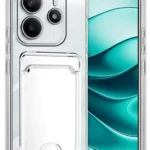 Uray store Xiaomi Redmi Note 14 4G Kılıf Kart Şeffaf Silikon - Şeffaf
