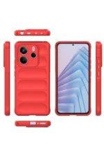 Uray store Xiaomi Redmi Note 14 4G Kılıf Optimum Silikon - Kırmızı - Görsel 2
