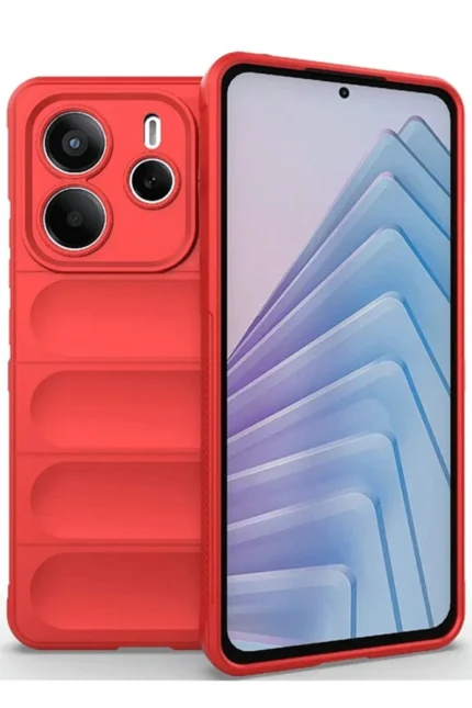 Uray store Xiaomi Redmi Note 14 4G Kılıf Optimum Silikon - Kırmızı