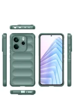 Uray store Xiaomi Redmi Note 14 4G Kılıf Optimum Silikon - Koyu Yeşil - Görsel 3