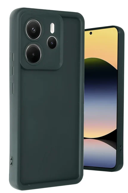 Uray store Xiaomi Redmi Note 14 4G Kılıf Viera Silikon - Koyu Yeşil