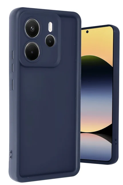 Uray store Xiaomi Redmi Note 14 4G Kılıf Viera Silikon - Lacivert