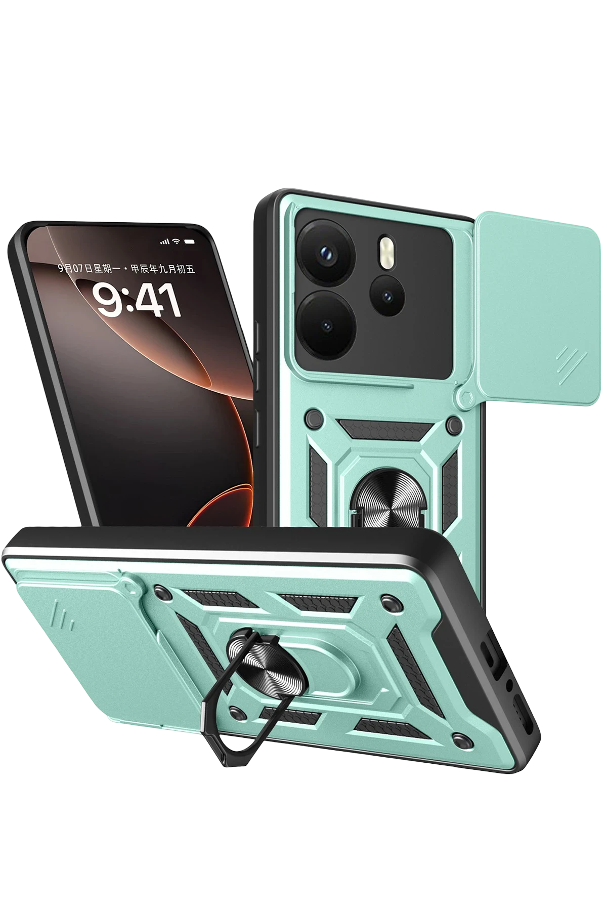 newface-xiaomi-redmi-note-14-4g-pars-lens-yuzuklu-silikon-yesil-default Uray store Xiaomi Redmi Note 14 4G Pars Lens Yüzüklü Silikon - Yeşil - Görsel 1