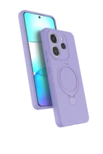 Uray store Xiaomi Redmi Note 14 4G Regal Magsafe Standlı Kapak - Lila