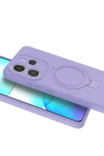 Uray store Xiaomi Redmi Note 14 4G Regal Magsafe Standlı Kapak - Lila - Görsel 3