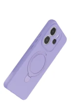 Uray store Xiaomi Redmi Note 14 4G Regal Magsafe Standlı Kapak - Lila - Görsel 4