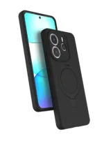 Uray store Xiaomi Redmi Note 14 4G Regal Magsafe Standlı Kapak - Siyah