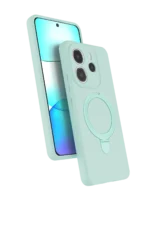 Uray store Xiaomi Redmi Note 14 4G Regal Magsafe Standlı Kapak - Su Yeşili