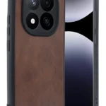 Uray store Xiaomi Redmi Note 14 Pro 4G Kılıf Aras Deri Kapak - Taba