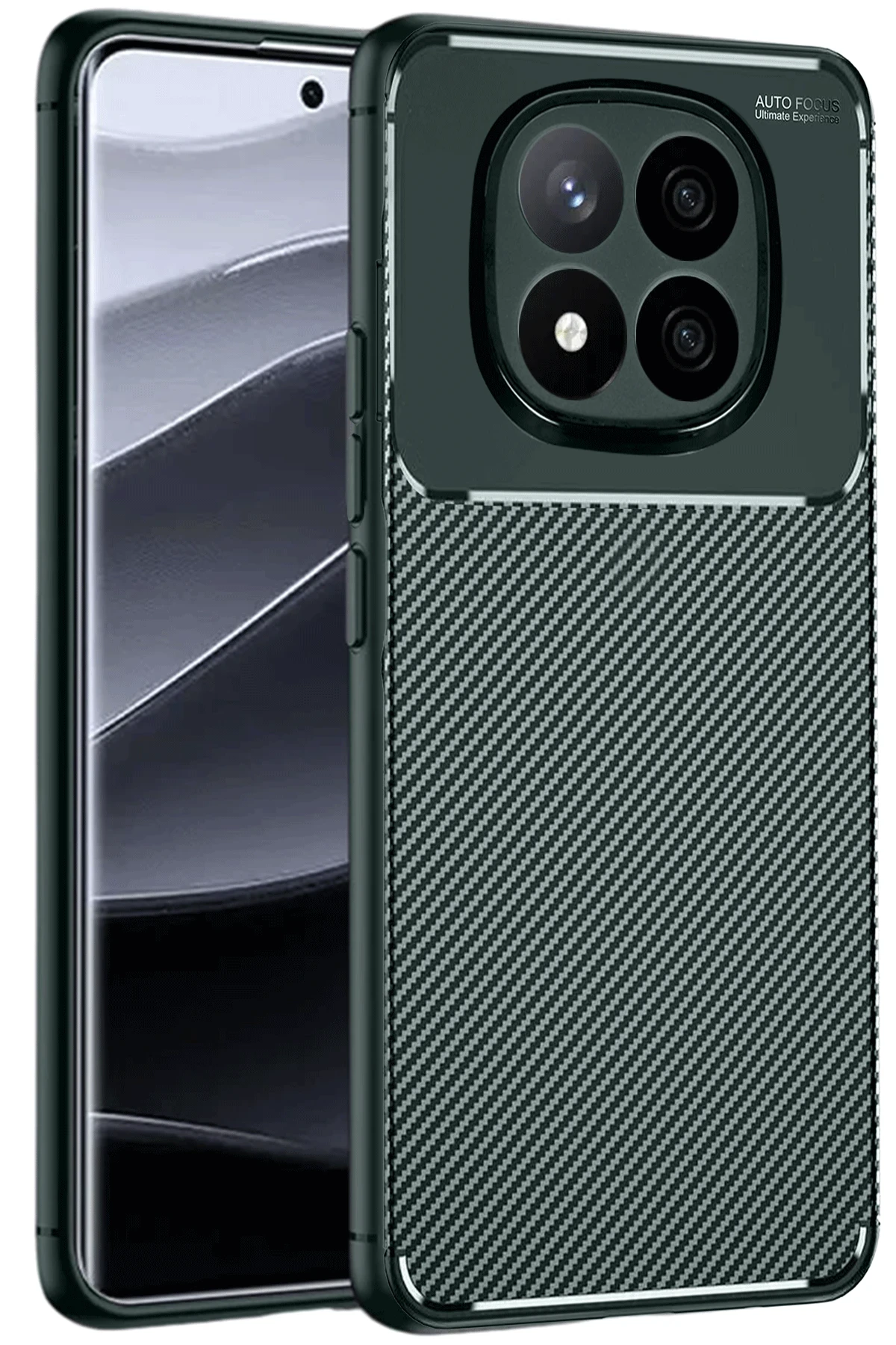 newface-xiaomi-redmi-note-14-pro-4g-kilif-auto-focus-karbon-kapak-koyu-yesil-default Uray store Xiaomi Redmi Note 14 Pro 4G Kılıf Auto Focus Karbon Kapak - Koyu Yeşil - Görsel 1