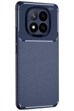Uray store Xiaomi Redmi Note 14 Pro 4G Kılıf Auto Focus Karbon Kapak - Lacivert - Görsel 2