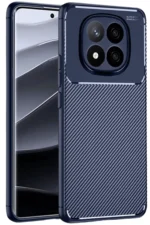 Uray store Xiaomi Redmi Note 14 Pro 4G Kılıf Auto Focus Karbon Kapak - Lacivert