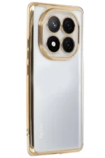 Uray store Xiaomi Redmi Note 14 Pro 4G Kılıf Razer Lensli Silikon - Gold - Görsel 2