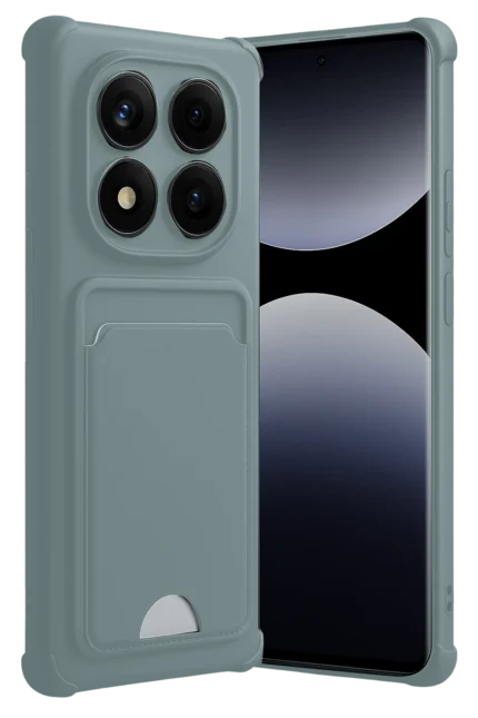 Uray store Xiaomi Redmi Note 14 Pro 5G Kelvin Kartvizitli Silikon - Açık Yeşil