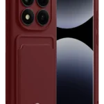 Uray store Xiaomi Redmi Note 14 Pro 5G Kelvin Kartvizitli Silikon - Bordo