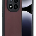 Uray store Xiaomi Redmi Note 14 Pro 5G Kılıf Aras Deri Kapak - Bordo