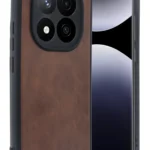 Uray store Xiaomi Redmi Note 14 Pro 5G Kılıf Aras Deri Kapak - Taba