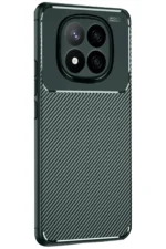 Uray store Xiaomi Redmi Note 14 Pro 5G Kılıf Auto Focus Karbon Kapak - Koyu Yeşil - Görsel 3