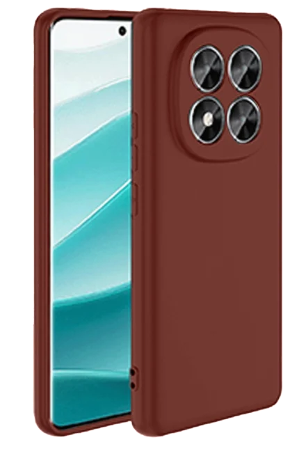 Uray store Xiaomi Redmi Note 14 Pro 5G Kılıf First Silikon - Bordo