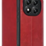 Uray store Xiaomi Redmi Note 14 Pro 5G Kılıf Flip Cover - Kırmızı