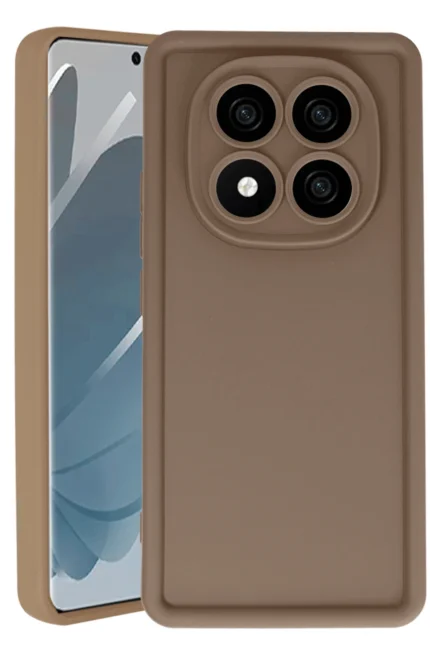 Uray store Xiaomi Redmi Note 14 Pro 5G Kılıf Viera Silikon - Kahverengi