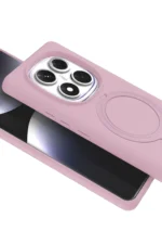 Uray store Xiaomi Redmi Note 14 Pro 5G Regal Magsafe Standlı Kapak - Açık Pembe - Görsel 2