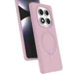 Uray store Xiaomi Redmi Note 14 Pro 5G Regal Magsafe Standlı Kapak - Açık Pembe