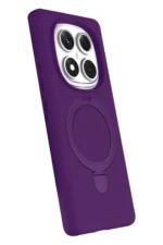 Uray store Xiaomi Redmi Note 14 Pro 5G Regal Magsafe Standlı Kapak - Derin Mor - Görsel 3