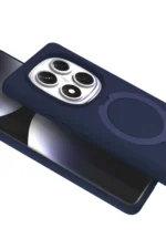 Uray store Xiaomi Redmi Note 14 Pro 5G Regal Magsafe Standlı Kapak - Lacivert - Görsel 2