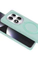Uray store Xiaomi Redmi Note 14 Pro 5G Regal Magsafe Standlı Kapak - Su Yeşili - Görsel 2