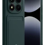 Uray store Xiaomi Redmi Note 14 Pro Plus Kelvin Kartvizitli Silikon - Koyu Yeşil