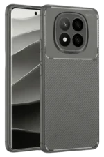 Uray store Xiaomi Redmi Note 14 Pro Plus Kılıf Auto Focus Karbon Kapak - Gri