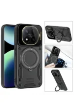 Uray store Xiaomi Redmi Note 14 Pro Plus Kılıf Joy Lens Standlı Kapak - Mor - Görsel 2
