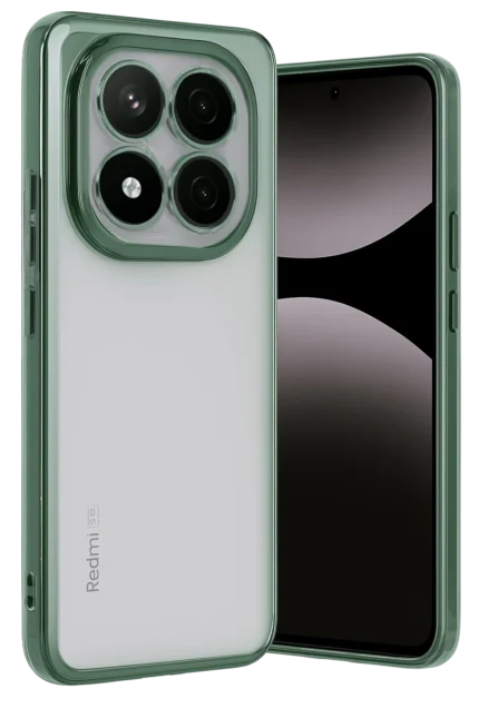 Uray store Xiaomi Redmi Note 14 Pro Plus Kılıf Razer Lensli Silikon - Yeşil