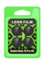 Uray store Xiaomi Redmi Note 15 Pro 4G Raze Metal Kamera Lens - Siyah
