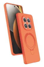 Uray store Xiaomi Redmi Note 15 Pro 4G Regal Magsafe Standlı Kapak - Turuncu